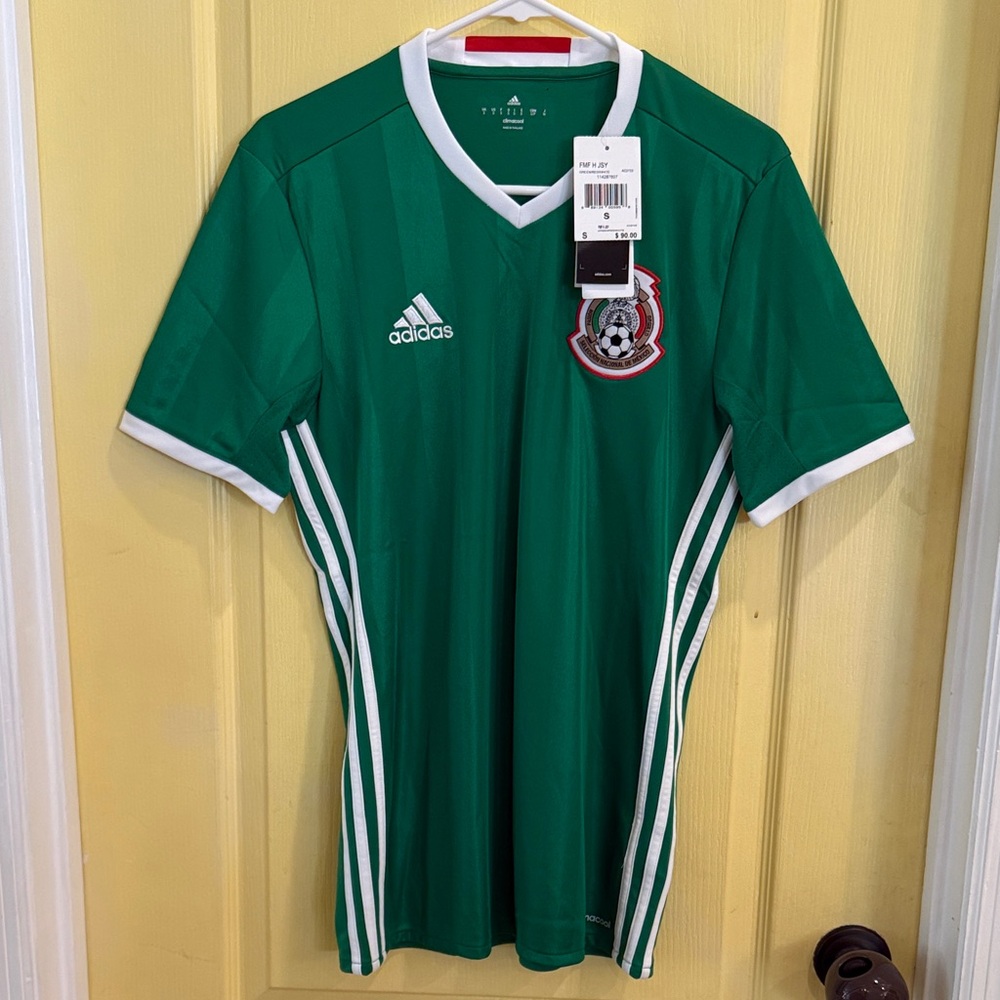 adidas Green National Team Soccer Jersey with White Trim